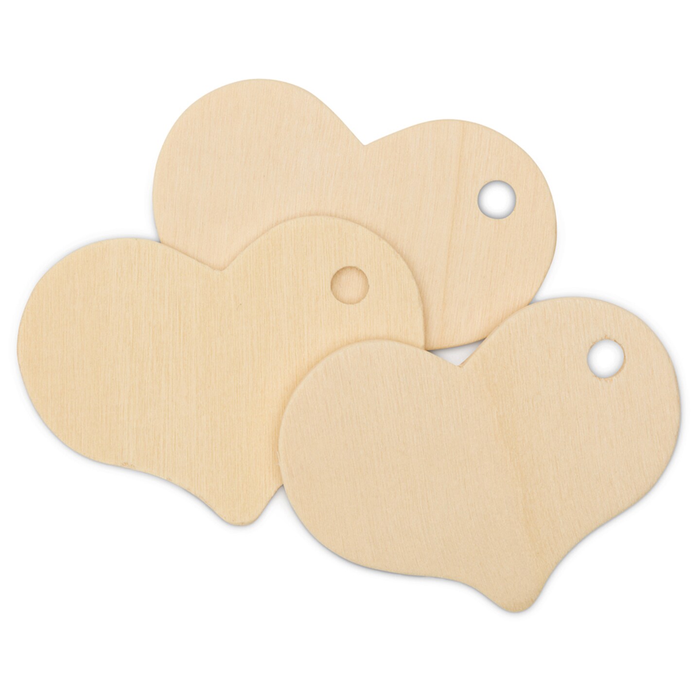 Wooden Heart Tags 2-5/16 Inch Blank, for Crafts, Valentines Dcor|Woodpeckers