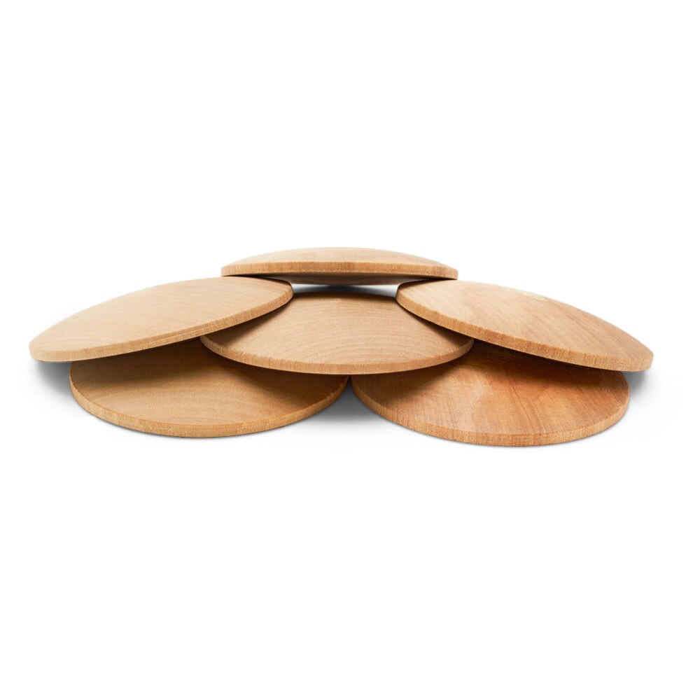 Unfinished Wood Round Discs, Domed Wooden Circle for Crafts | Woodpeckers