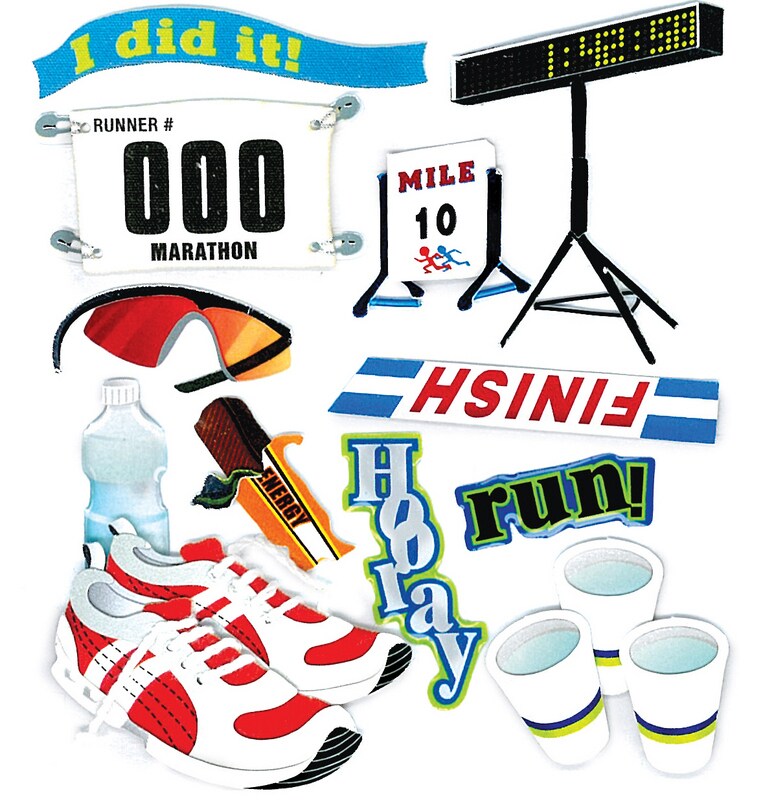 Marathon Runner Stickers By Jolee&#x27;s Boutique