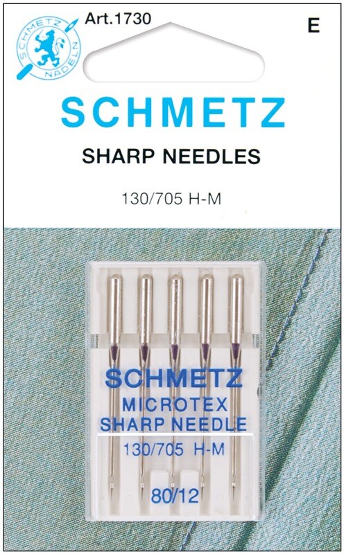 Size 12/80 5/Pkg - Microtex Sharp Machine Needles