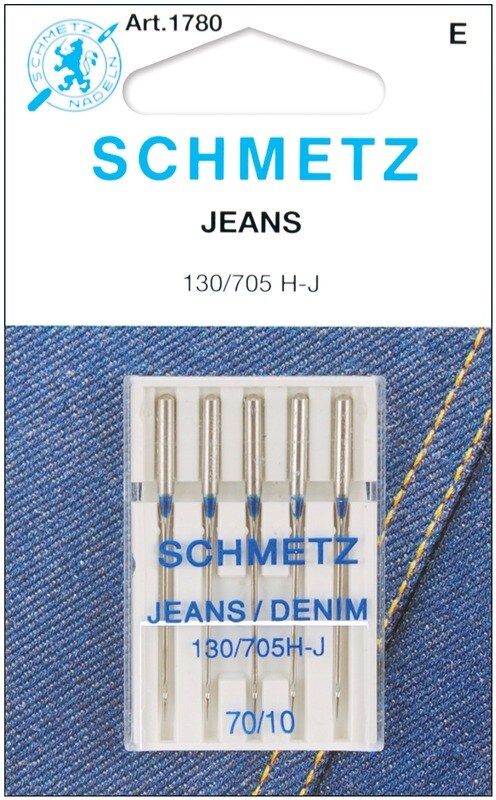 Size 10/70 5/Pkg - Jean &#x26; Denim Machine Needles