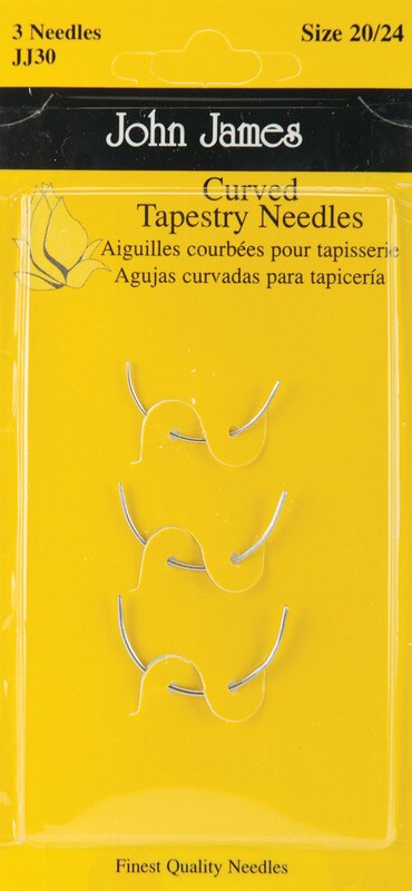Size 20/24 3/Pkg - Curved Tapestry Hand Needles