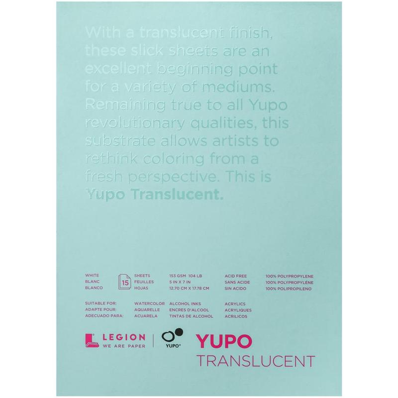 Translucent 104lb Yupo Paper 5"X7" Michaels