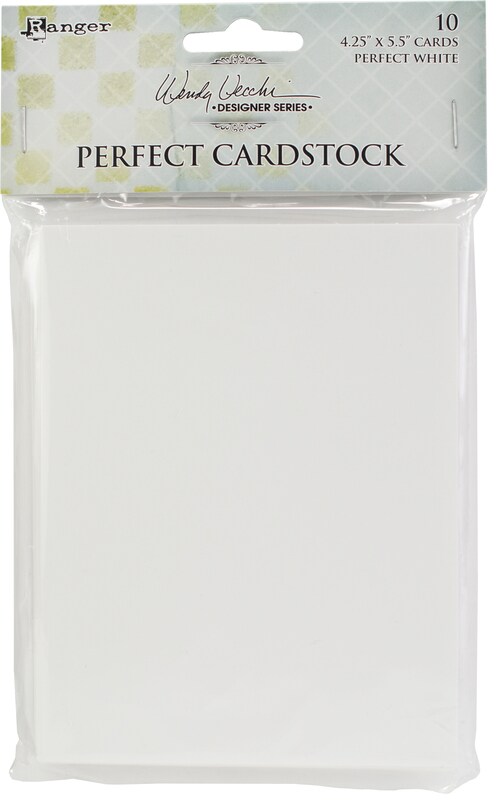 White Cards - Wendy Vecchi Perfect Cardstock 4.25X5.5 10/Pkg