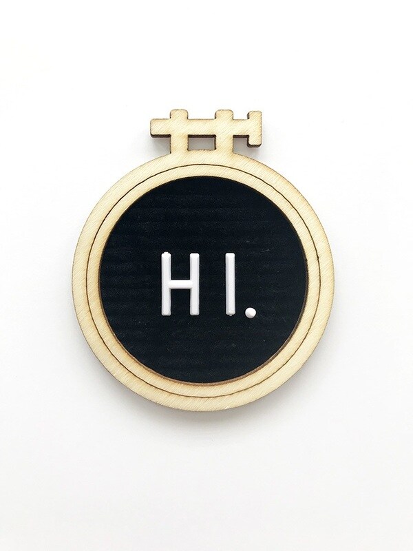 Hi Letterboard Embellishment - Magnolia Moments - Fancy Pants