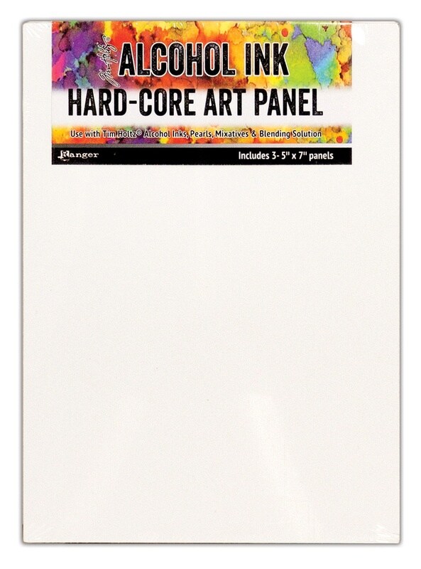 Tim Holtz Alcohol Ink Hard Core Art Panel 5&#x22;X7&#x22; 3/Pkg