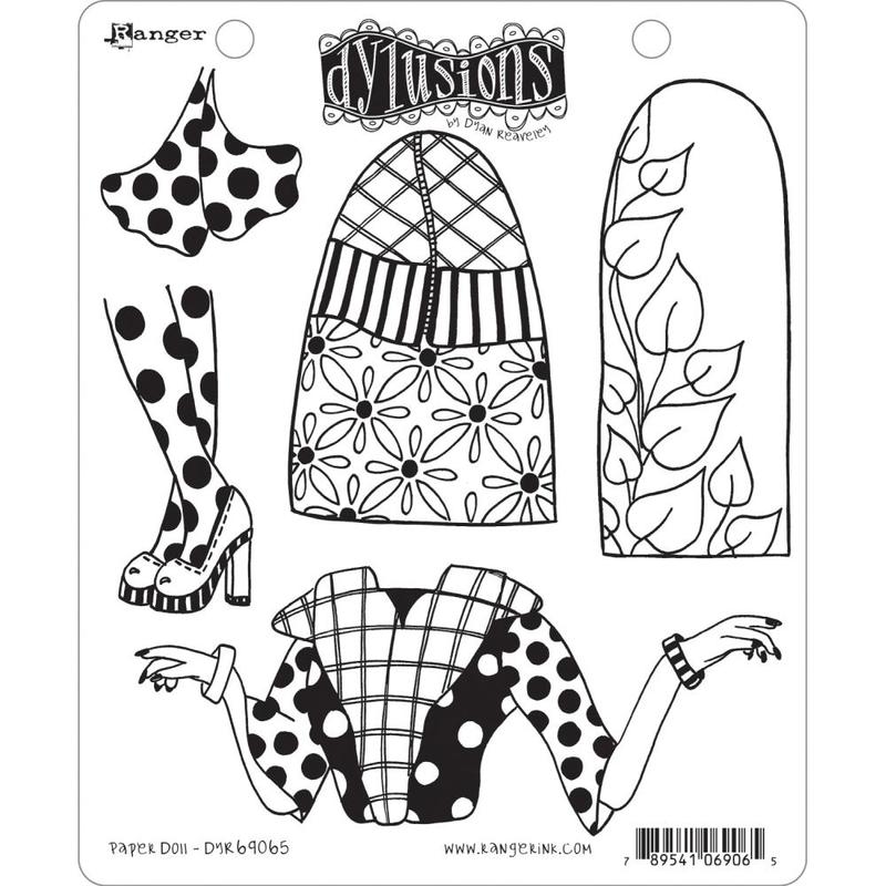 Paper Doll Dyan Reaveley&#x27;s Dylusions Cling Stamp