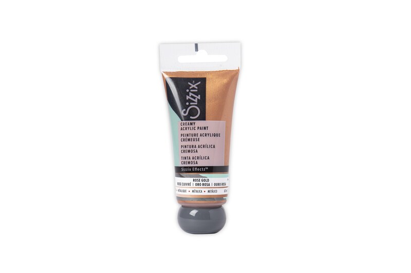 Rose Gold Effectz Creamy Metallic Acrylic Paint - Sizzix