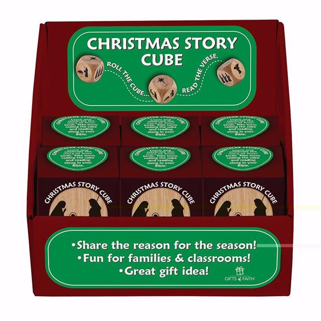 CB Gift 143045 Christmas Story Prayer Cubes with Display & Gift Boxes