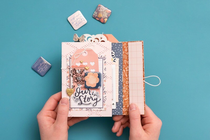 Square Button Insert - Button Press - We R Memory Keepers