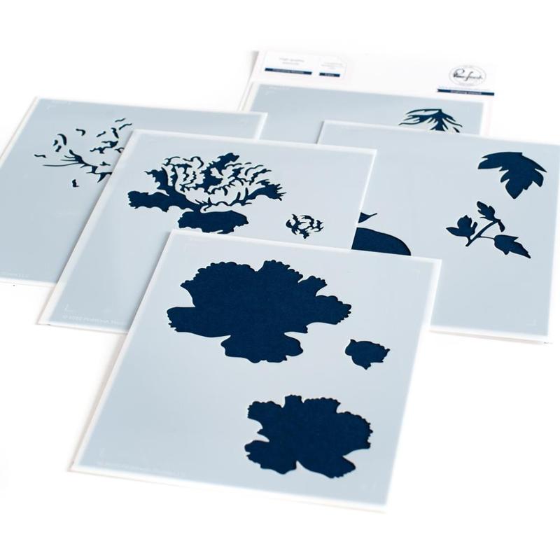 Friendship Blooms Layering Stencils - Pinkfresh Studio