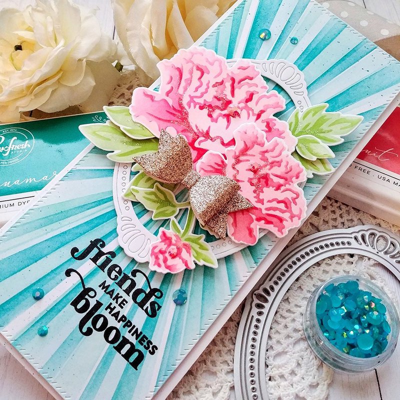 Friendship Blooms Layering Stencils - Pinkfresh Studio