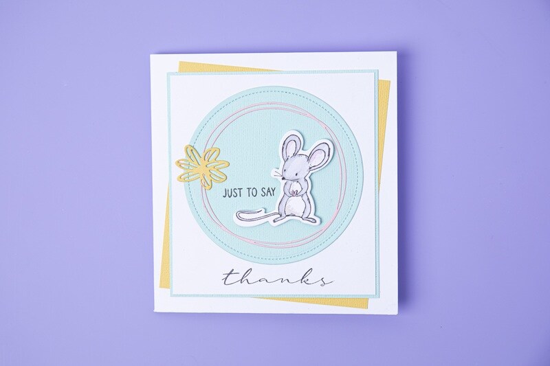 Hello Mouse Framelits Die &#x26; Stamp Set - Sizzix
