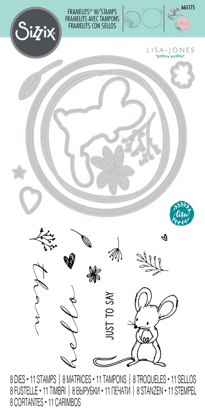 Hello Mouse Framelits Die &#x26; Stamp Set - Sizzix