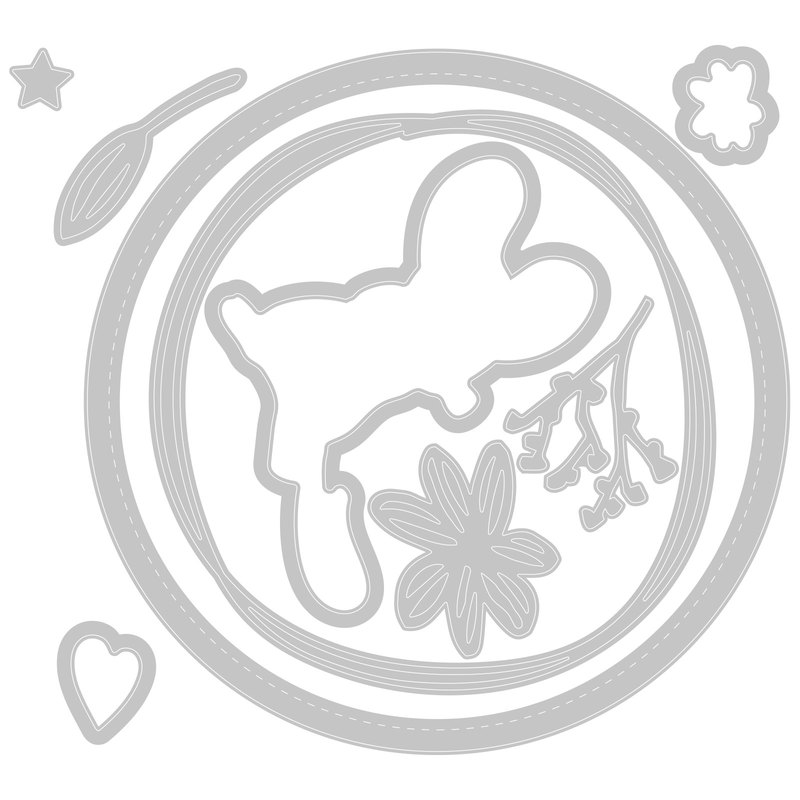 Hello Mouse Framelits Die &#x26; Stamp Set - Sizzix