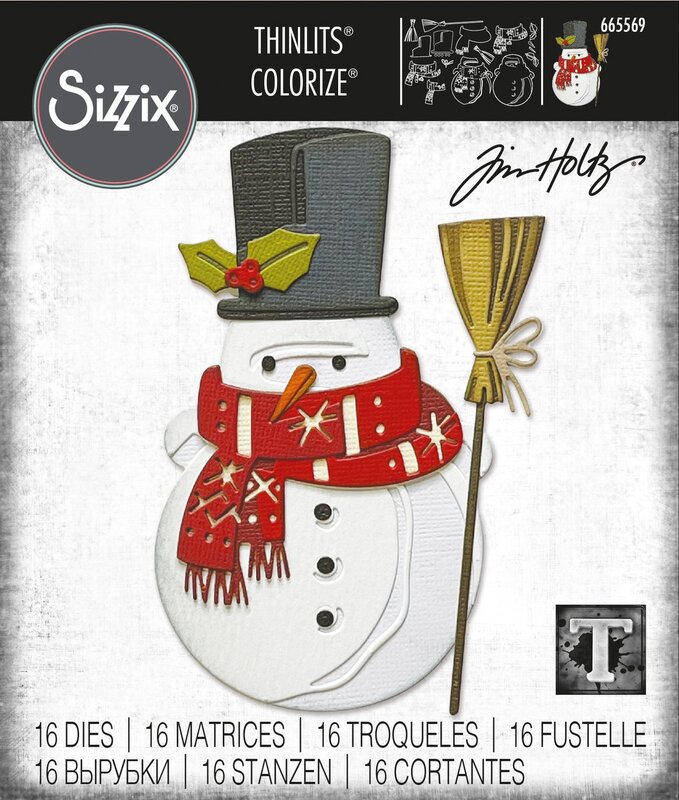 Winston Colorize Thinlits Dies by Tim Holtz - Sizzix