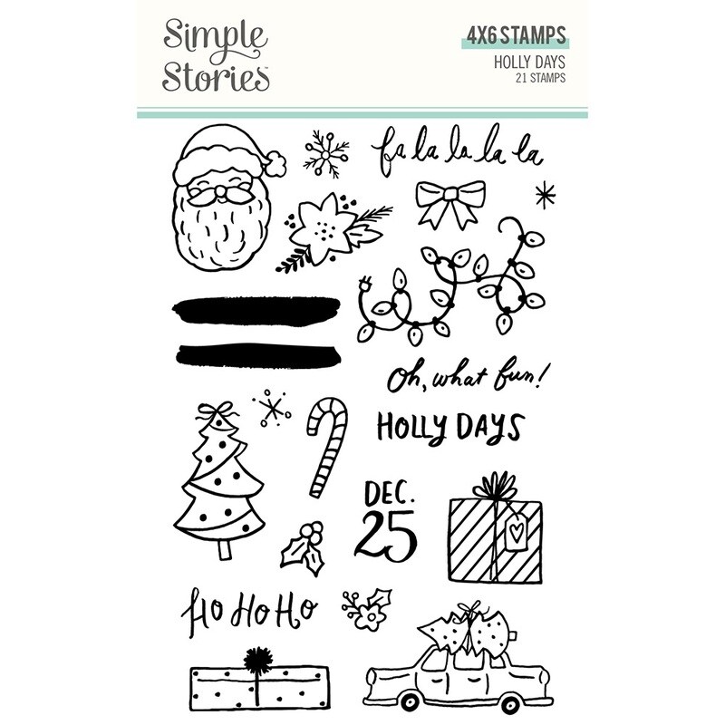 Holly Days Stamps Simple Stories Stamps Embossing Michaels