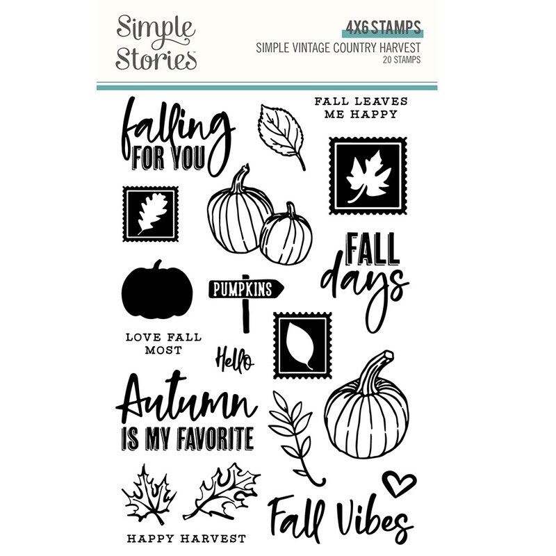 Simple Vintage Country Harvest Clear Stamps - Simple Stories