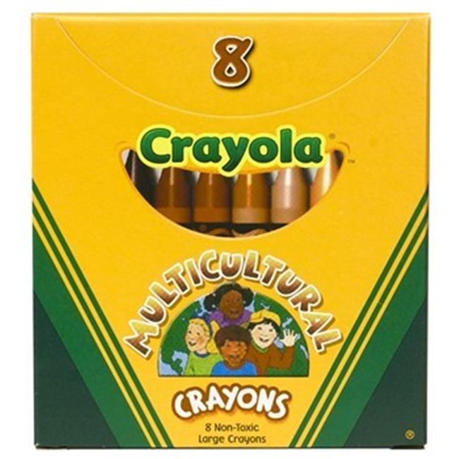 Crayola 008W Multicultural Crayons, Regular, 8 Count Crayons Michaels