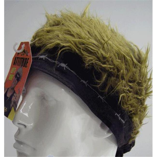 Billy Bob Teeth 11379 Black Barbed Wire Bandana with Brown Hair Bandanas Michaels
