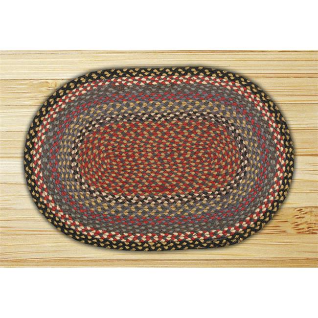 Capitol Earth Rugs 13043 BurgundyBlueGray Jute Braided Rug Rugs & Mats Michaels