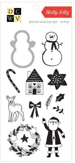 Holly Jolly Stamp and Die Set Die Cuts With A View Michaels