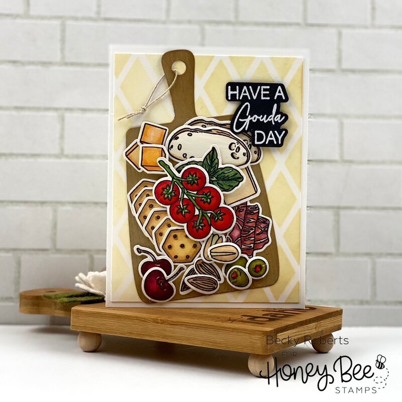 Life Is Gouda 6x6 Stamp Set - Honey Bee Stamps