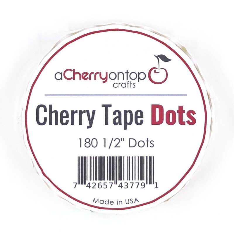 Large Pack 1/2 Inch Cherry Tape Dots ACOT DoubleSided Adhesive Tape Michaels