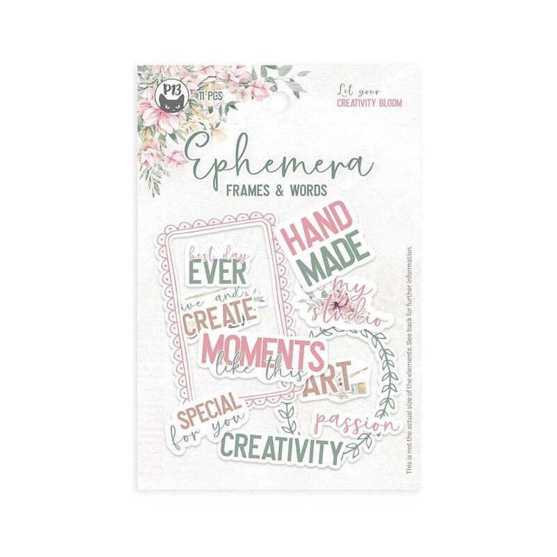 Frames &#x26; Words Ephemera - Let Your Creativity Bloom - P13