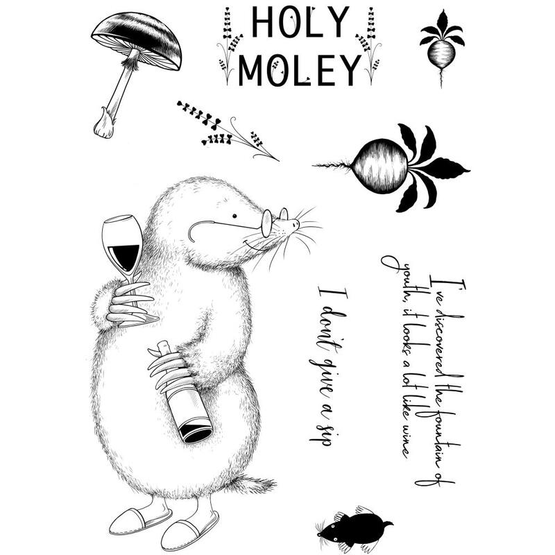 Holy Moley Clear Stamp Set - Pink Ink Designs