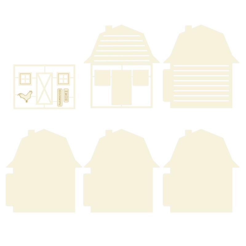 #04 8x8 Chipboard Album Base - Farm Sweet Farm - P13