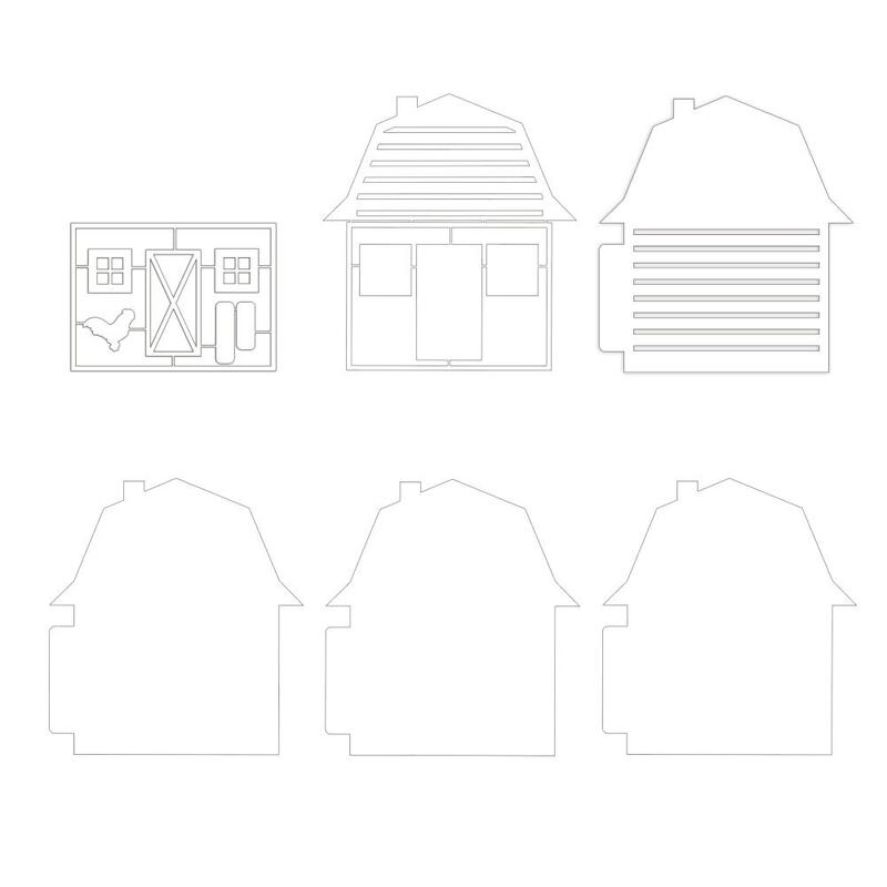 #04 8x8 Chipboard Album Base - Farm Sweet Farm - P13