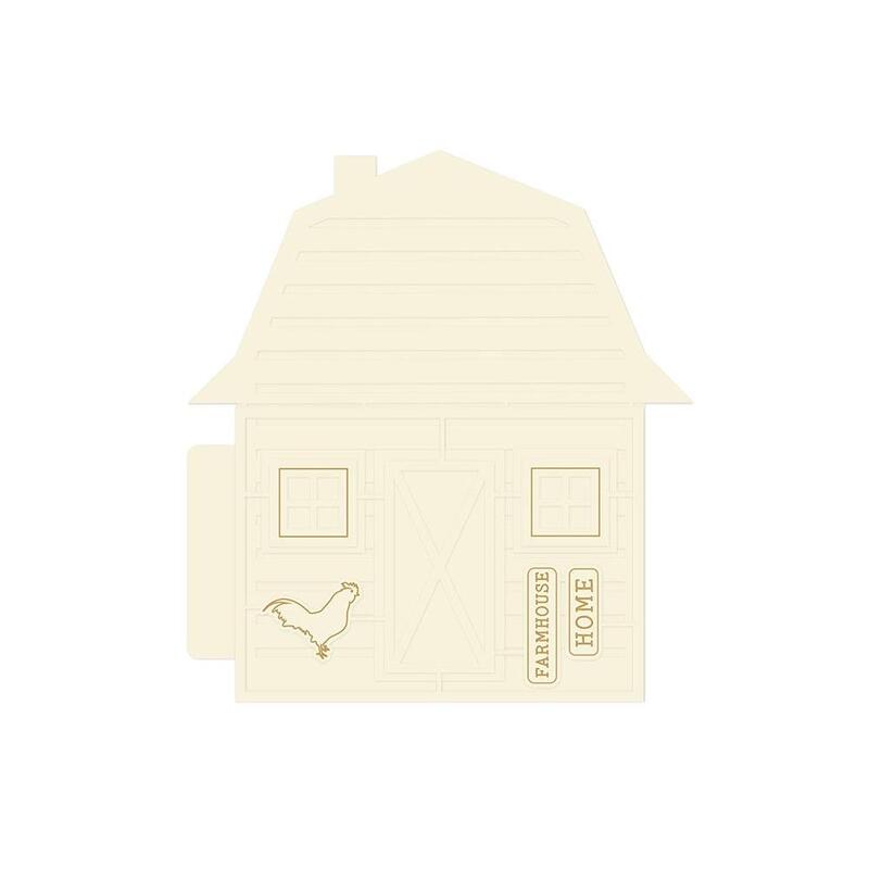 #04 8x8 Chipboard Album Base - Farm Sweet Farm - P13