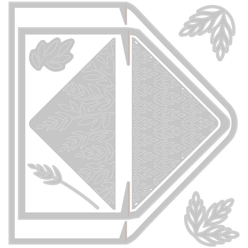 Botanic Envelope Liners Thinlits Dies - Sizzix