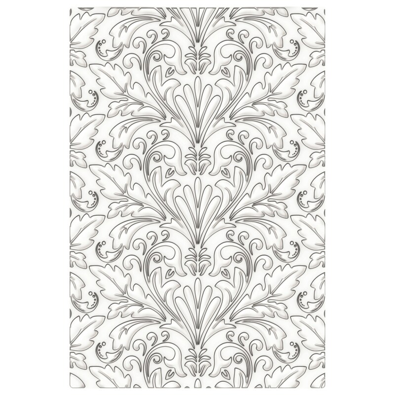 Art Nouveau 3-D Textured Impressions Embossing Folder - Sizzix