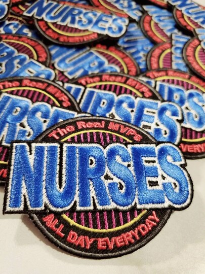 "Nurses, The Real MVP" Essential Patch, Patches for Masks, Medical Patch, Size 2.75" inches