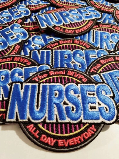 "Nurses, The Real MVP" Essential Patch, Patches for Masks, Medical Patch, Size 2.75" inches