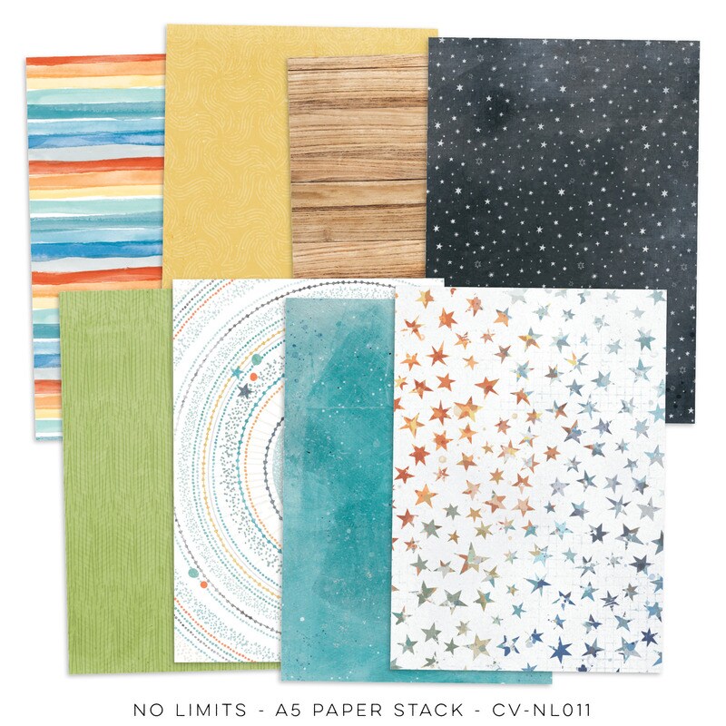 No Limits A5 Paper Stack - Cocoa Vanilla Studio