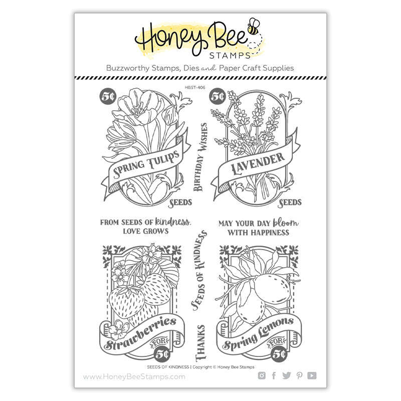 Seeds Of Kindness 6x8 Stamp Set Honey Bee Stamps Michaels