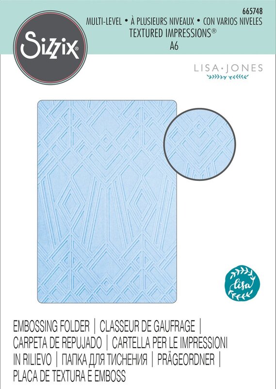 Sizzix Textured Impressions Embossing Folders 2PK - Diamonds