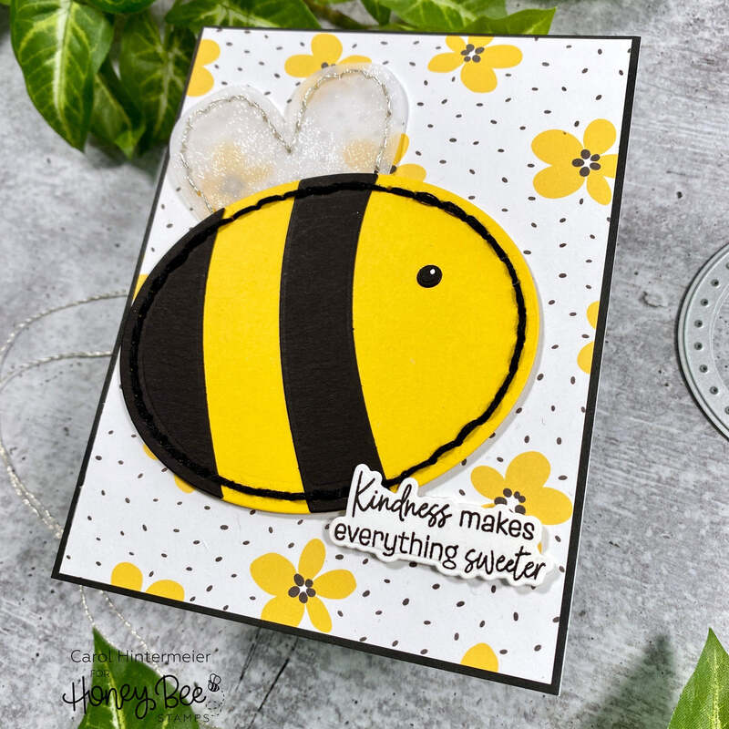 Honey Bee Stitching Die Honey Cuts Dies - Honey Bee Stamps