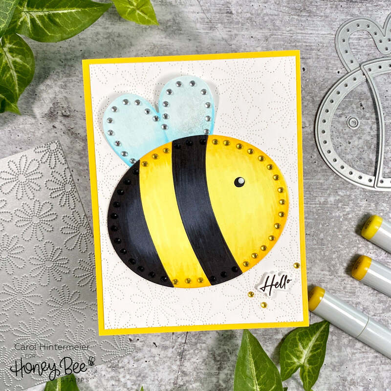 Honey Bee Stitching Die Honey Cuts Dies - Honey Bee Stamps