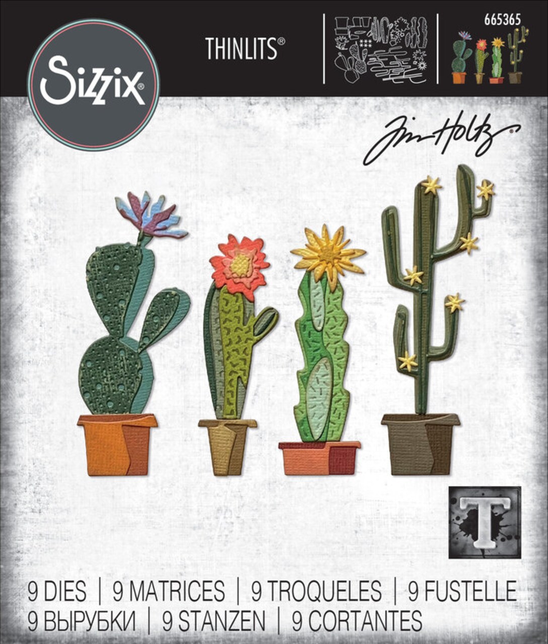 TG. taglia unica) Sizzix 665364-Set di Fustelle Thinlits, 5 Pezzi TG. taglia unica) Sizzix 665364-Set di Fustelle Thinlits, 5 Pezzi