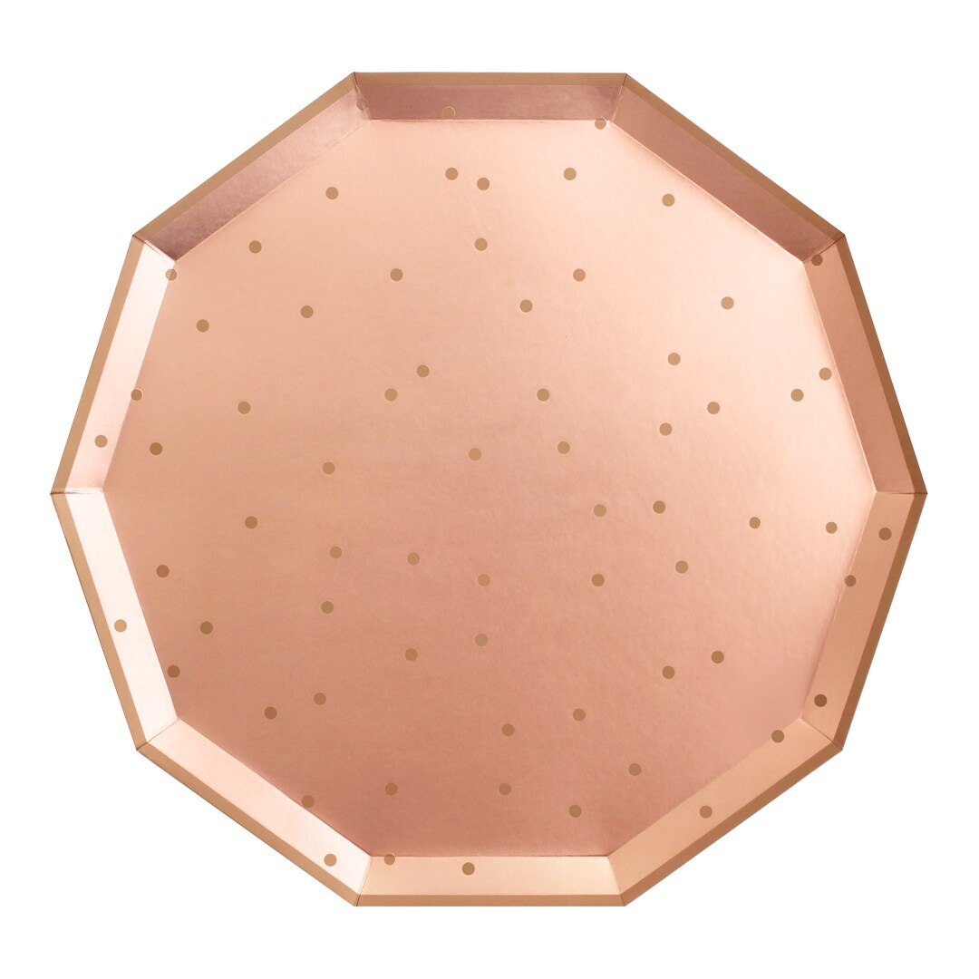Rose Gold Paper Plates Large Paper Plates Michaels