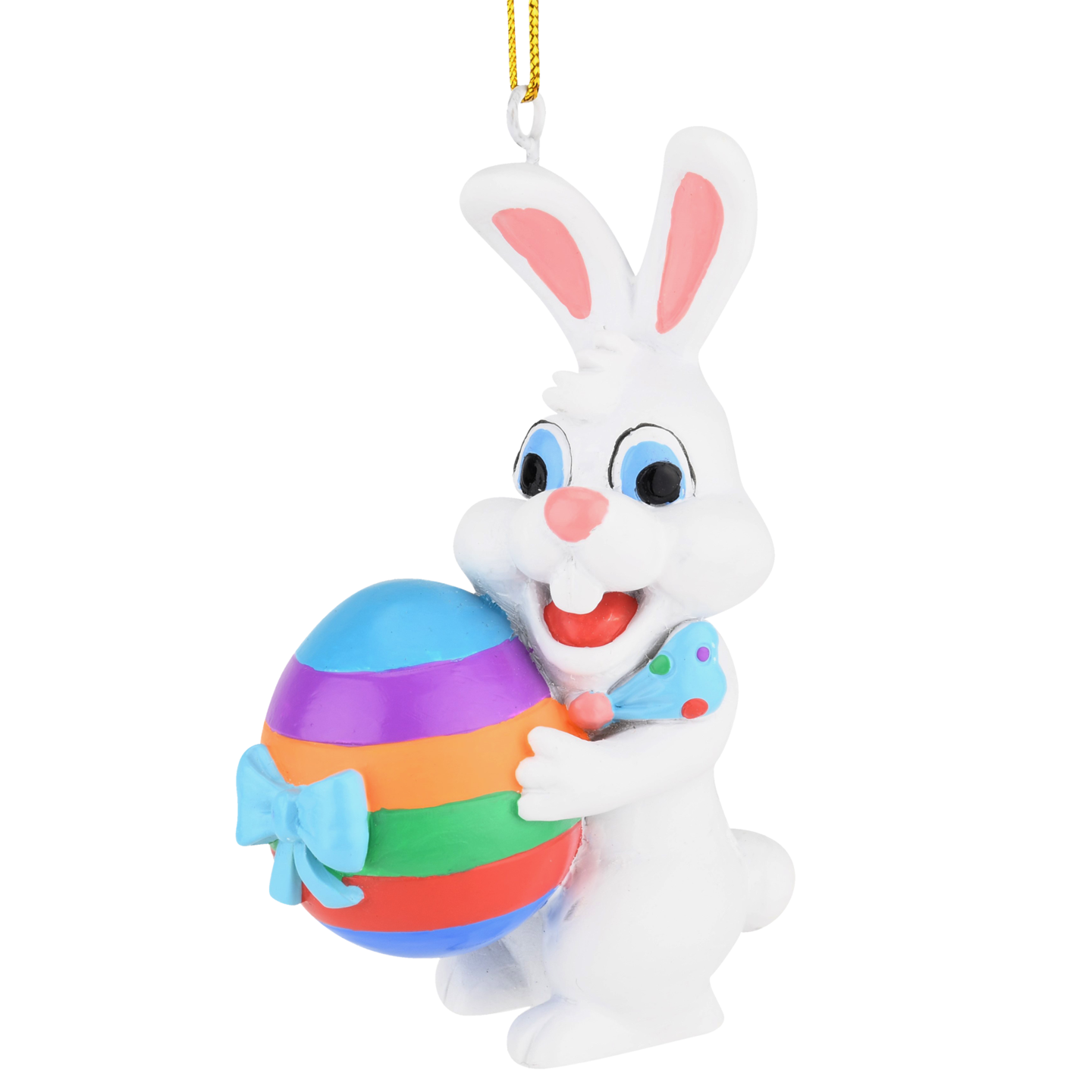 Easter Bunny Gifting an Easter Egg ornament