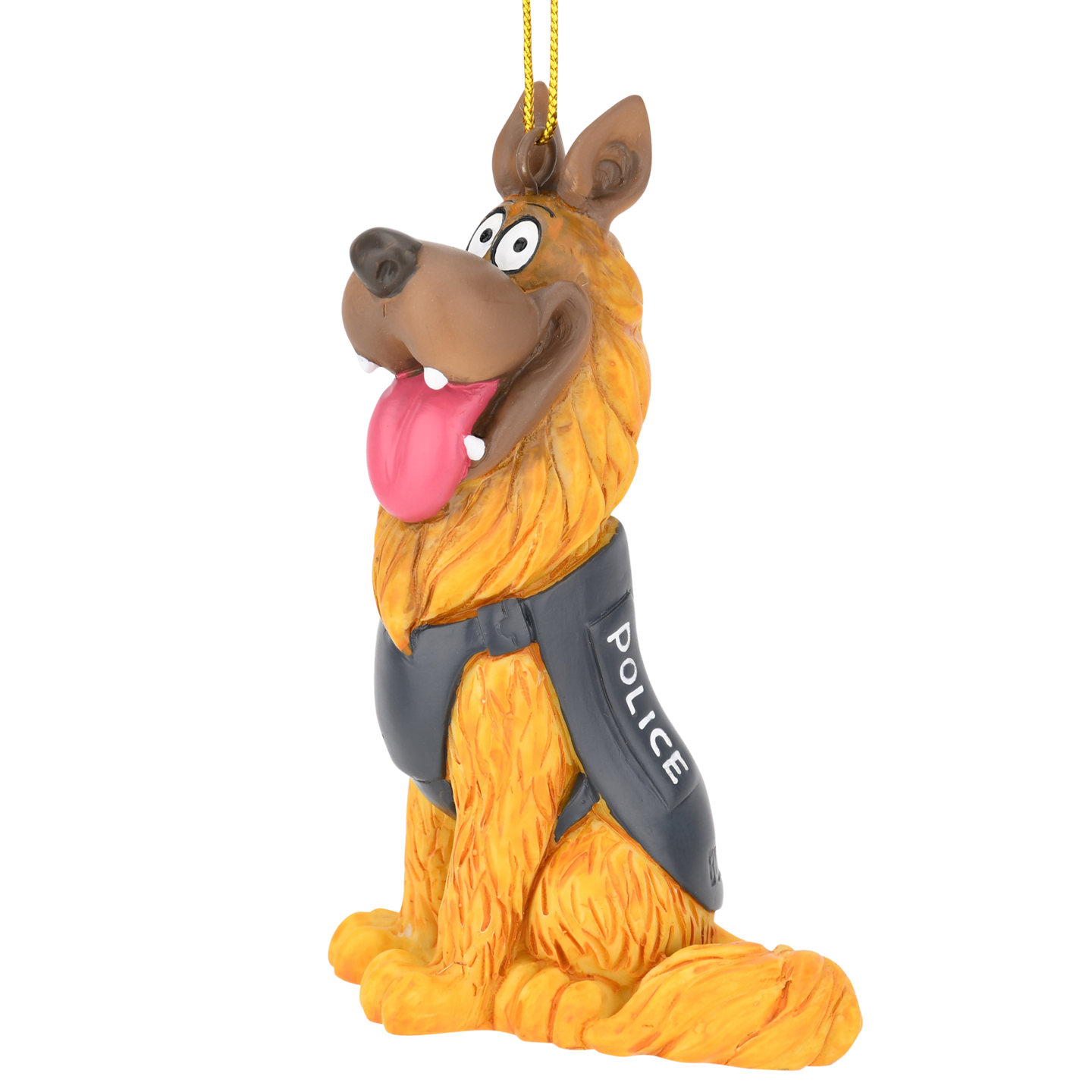 German Shepherd Police Dog K9 Christmas Ornament