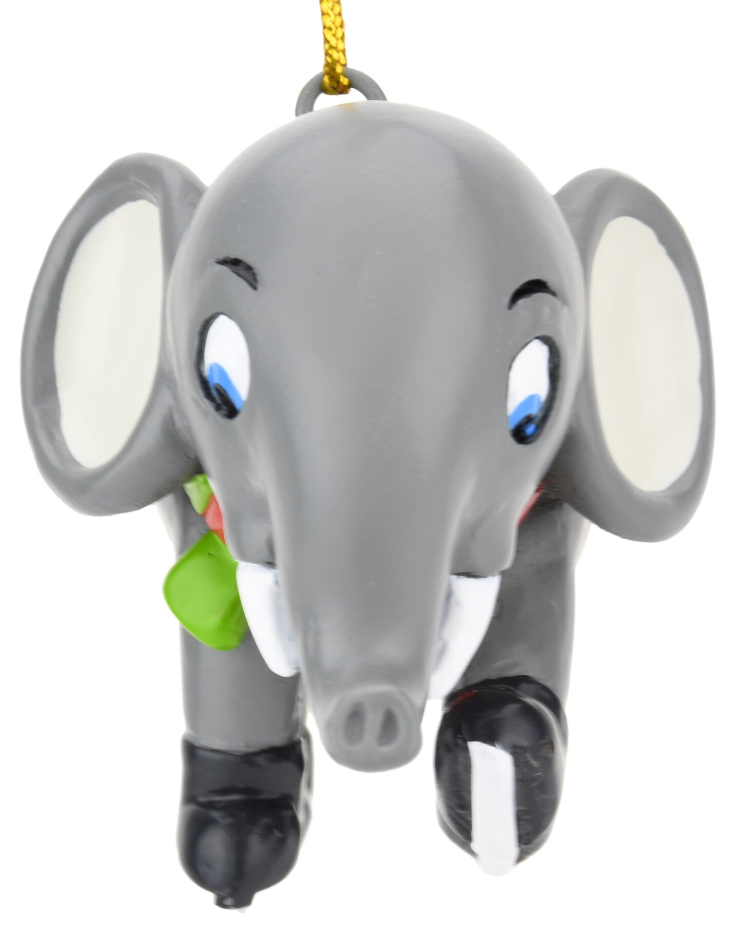Learning to Skate Cute Elephant Ice Skating Christmas Ornament