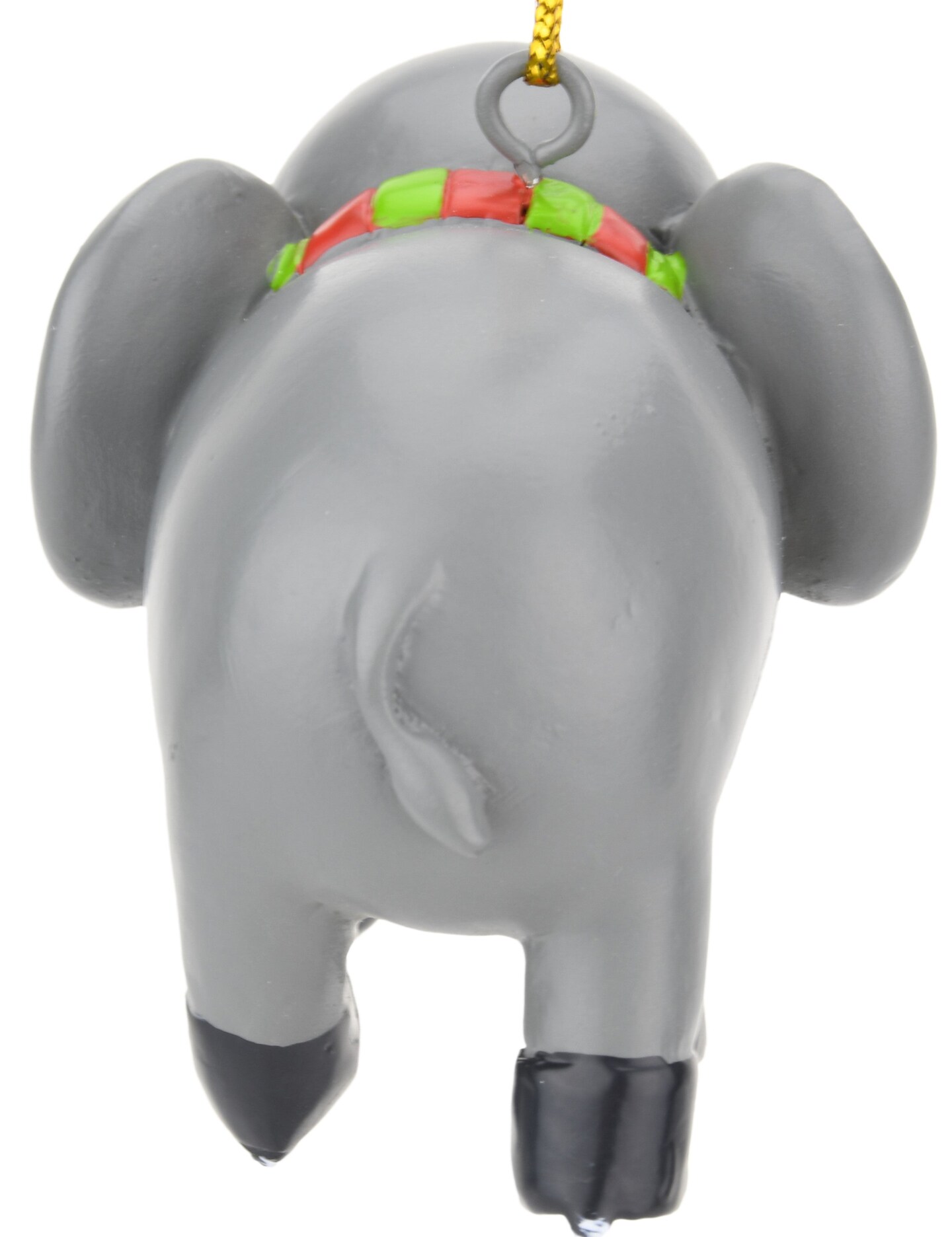 Learning to Skate Cute Elephant Ice Skating Christmas Ornament