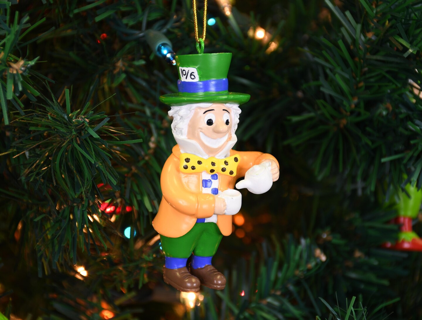 Mad Hatter from Alice in Wonderland Christmas Ornament