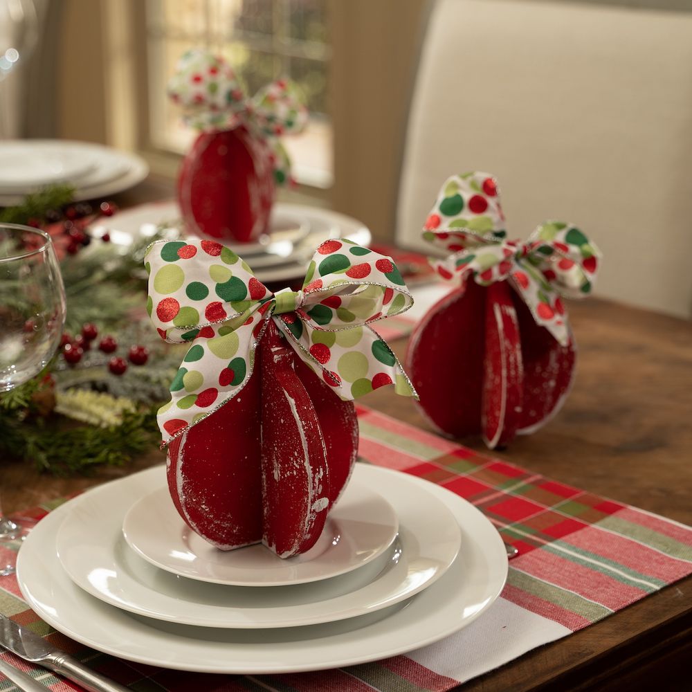 6 in. Unfinished Wooden Slotted Ornaments 3pc